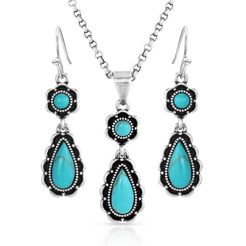 Spring Showers Turquoise Jewelry Set