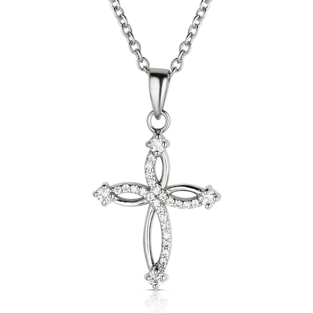 Zales 2025 Zales Womens Cross Necklace AFFY Moissanite Diamond