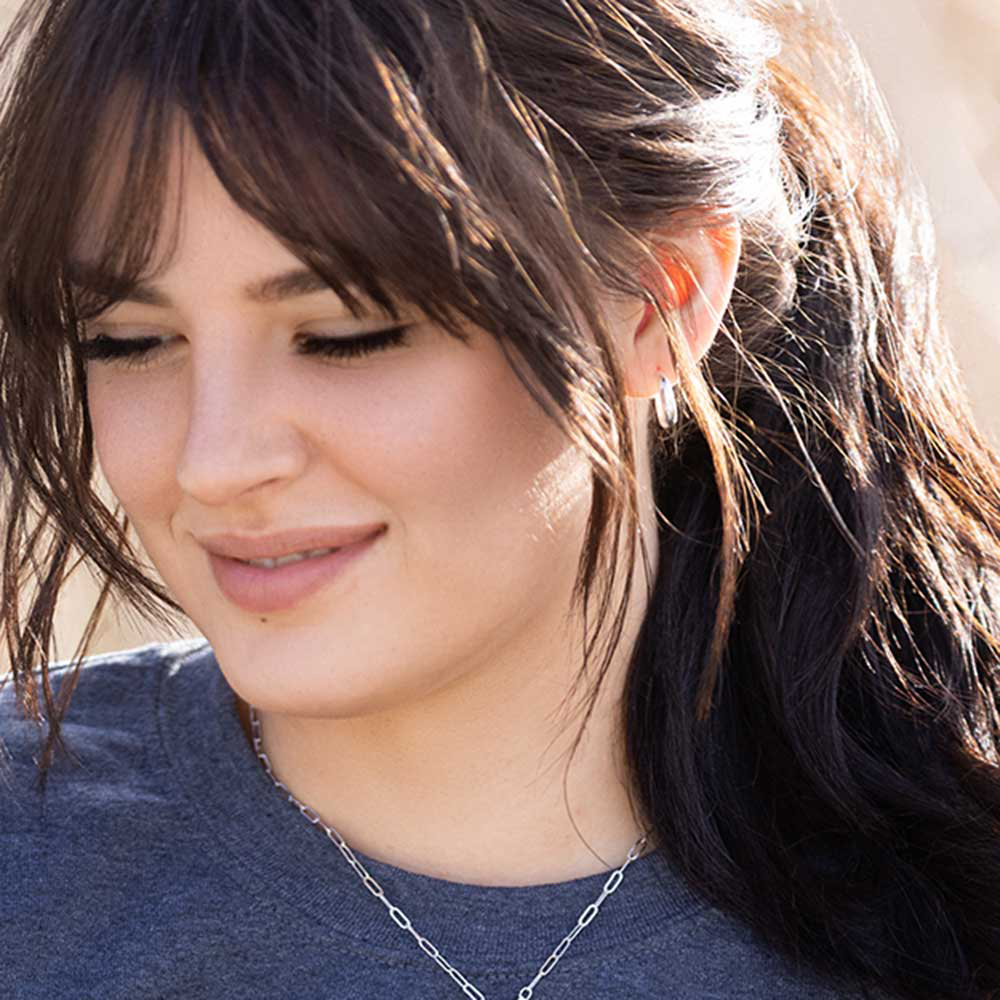 Sparkling Morning Meadow Hoop Earrings