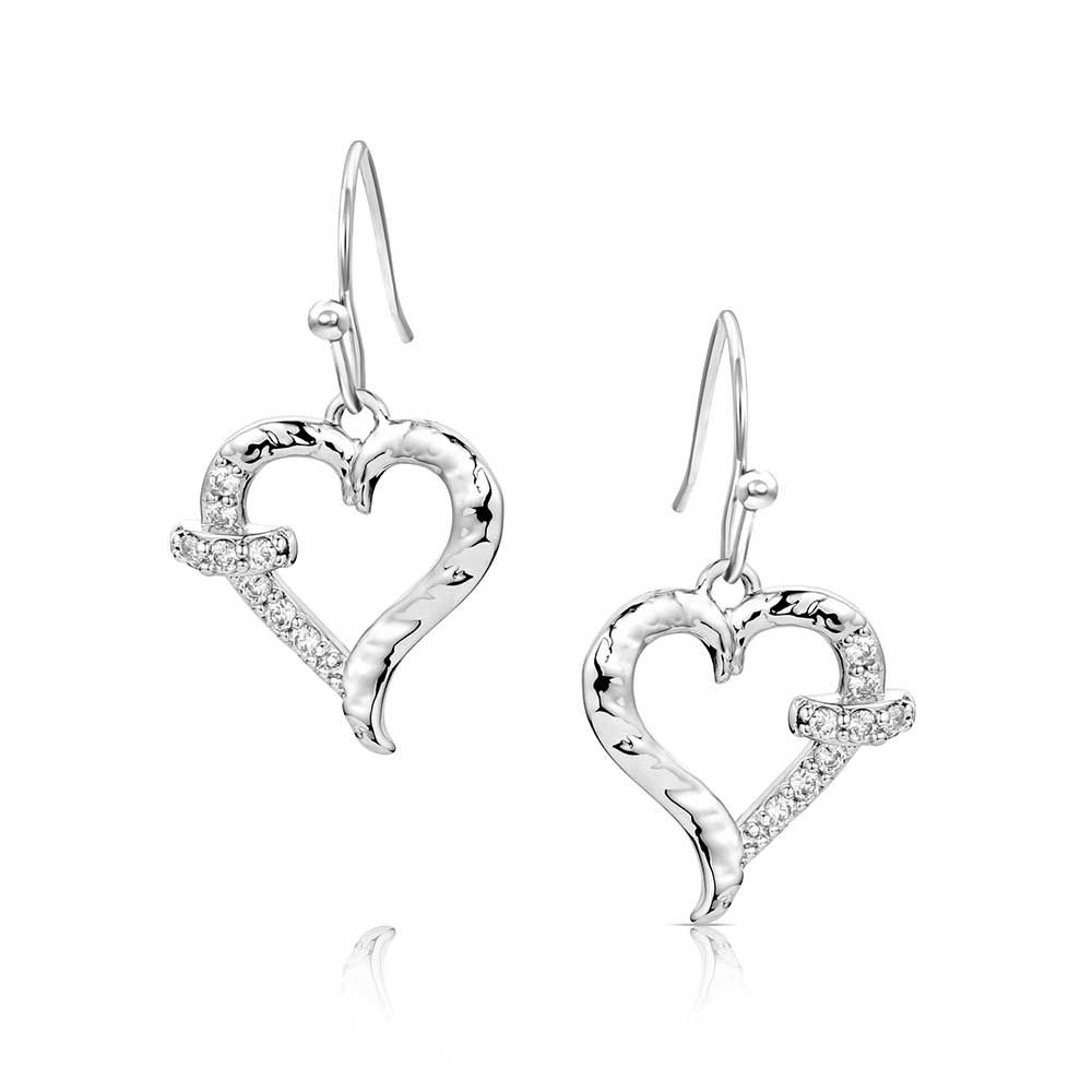 With Love Heart Earrings