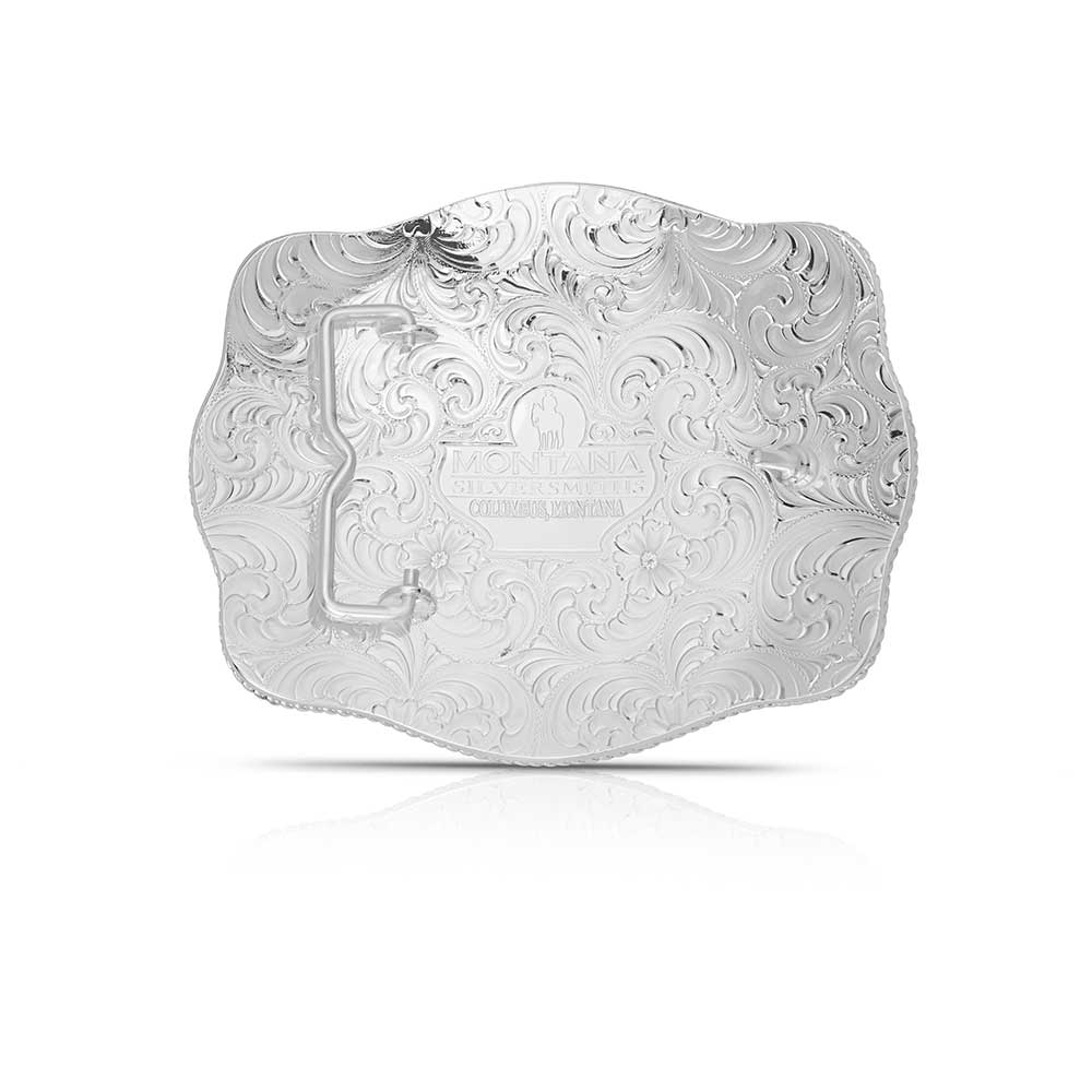 Extra Large Engraved Scalloped Custom Buckle