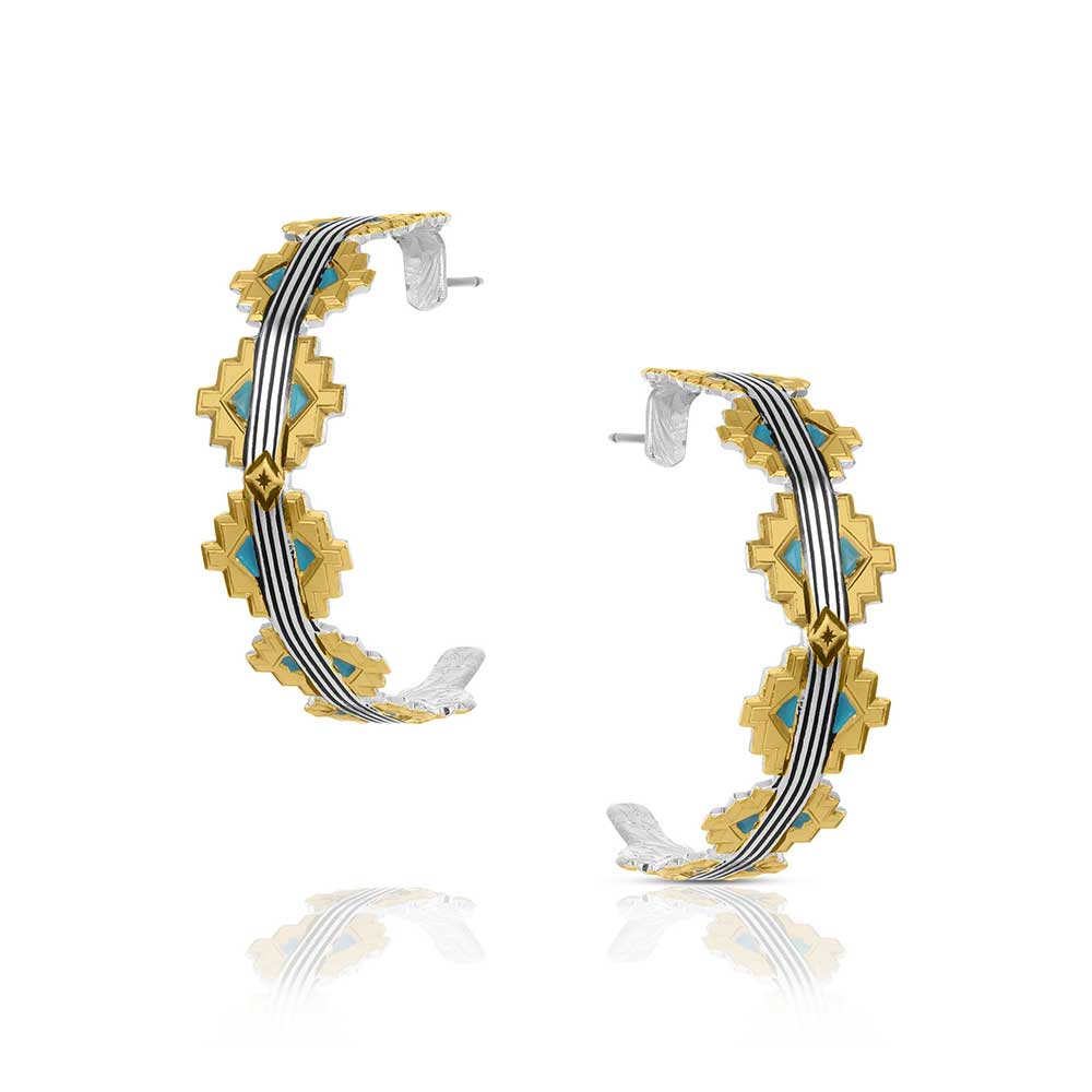 Painted Sky Hoop Earrings