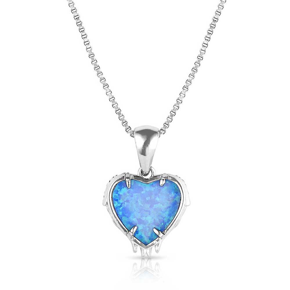 Heart's Flame Opal Necklace