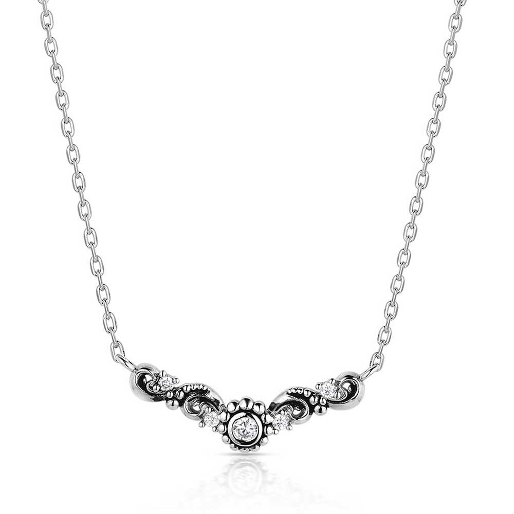 Windblown Elegance Crystal Necklace