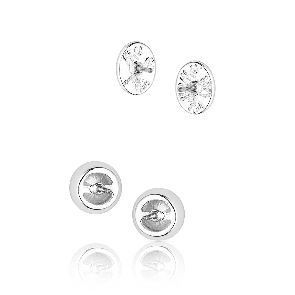 Circle Four Post Earring Set