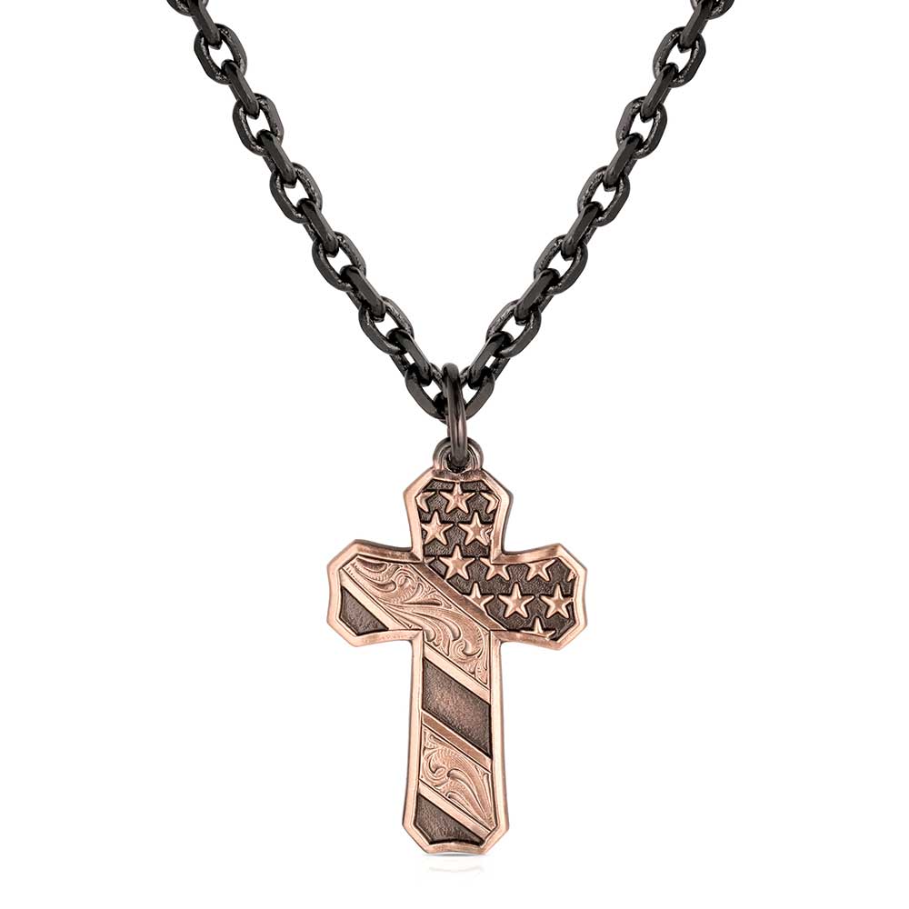 Faded Glory Cross Necklace