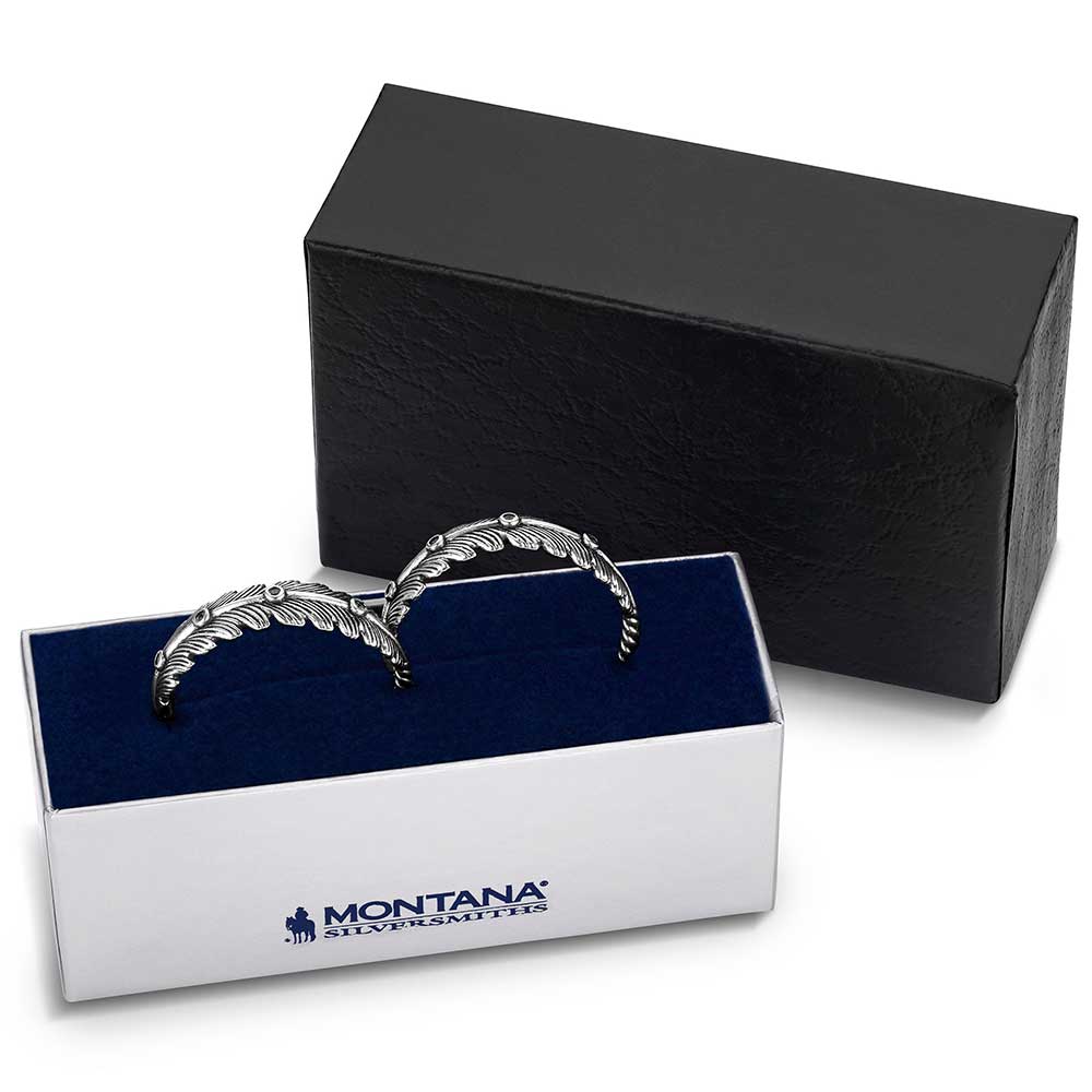 Feathered Path Hoop Earrings