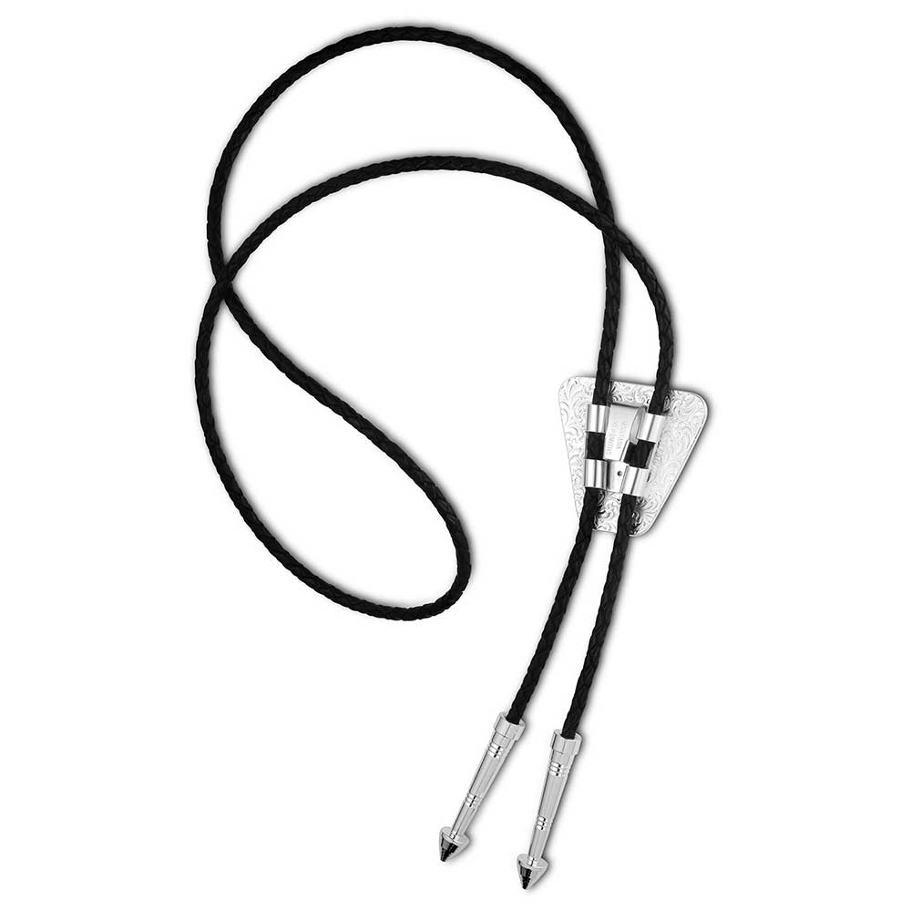 Honor and Grit Bolo Tie with Longhorn
