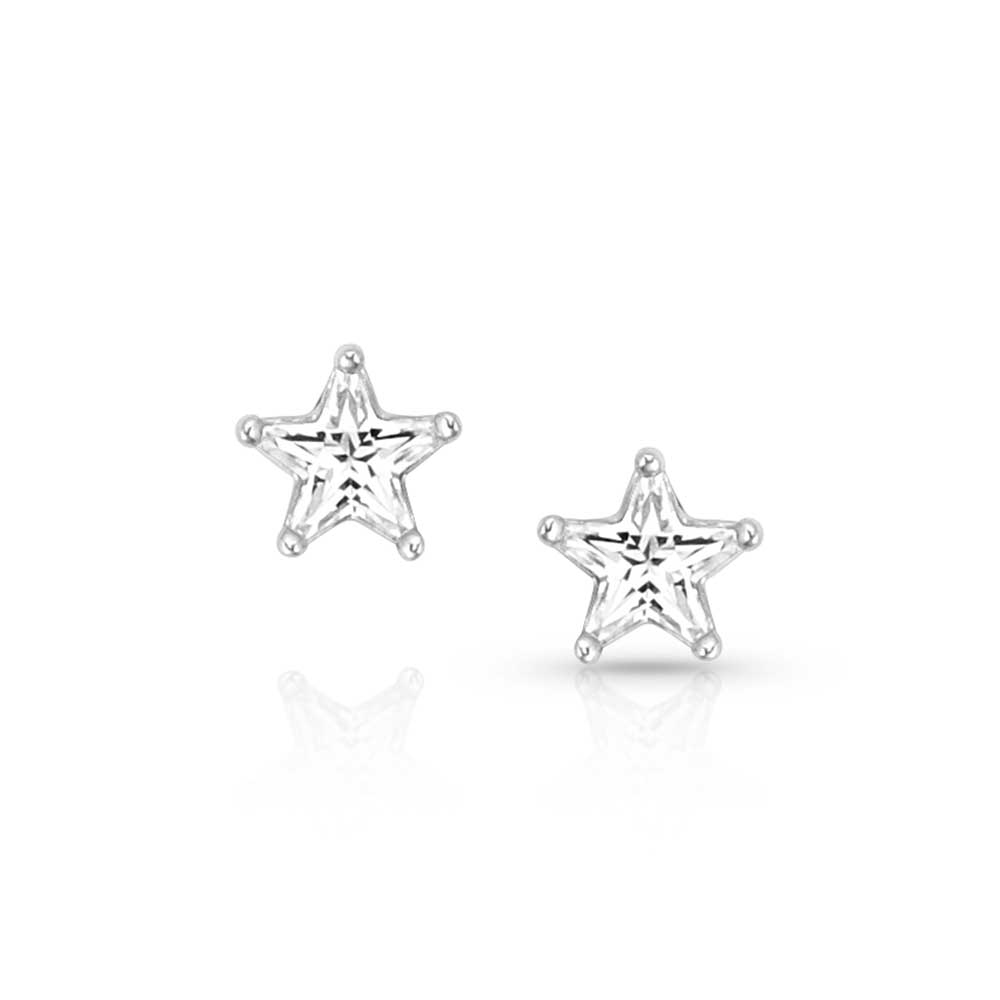North Star Crystal Post Earrings