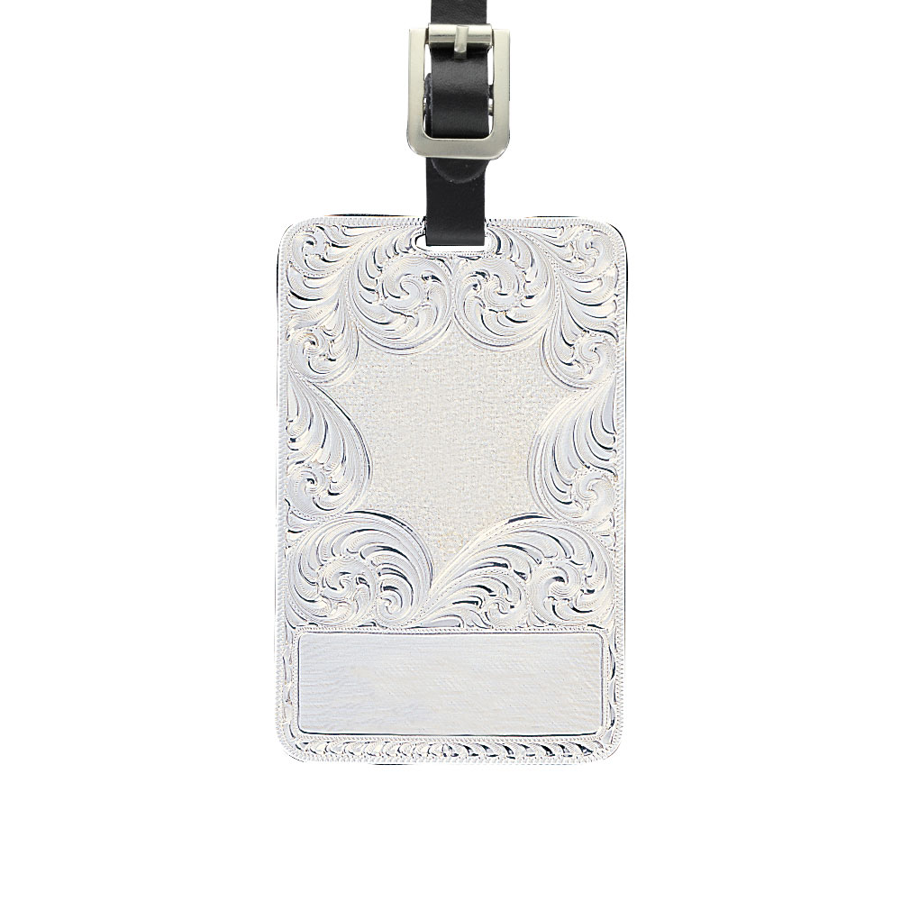 Custom Two Tone Classic Engraved Luggage Tag (2.27