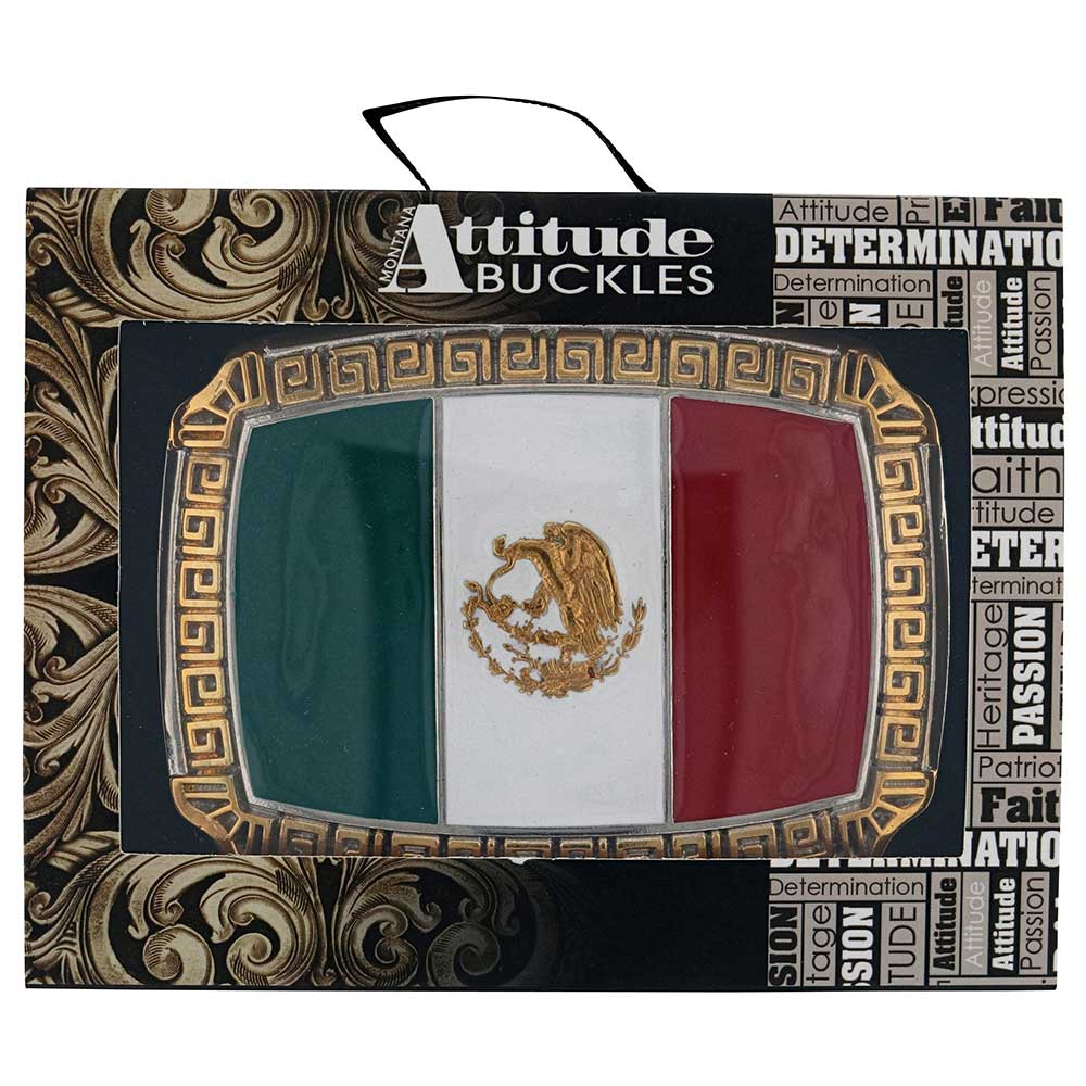 Pride of Mexico Attitude Buckle