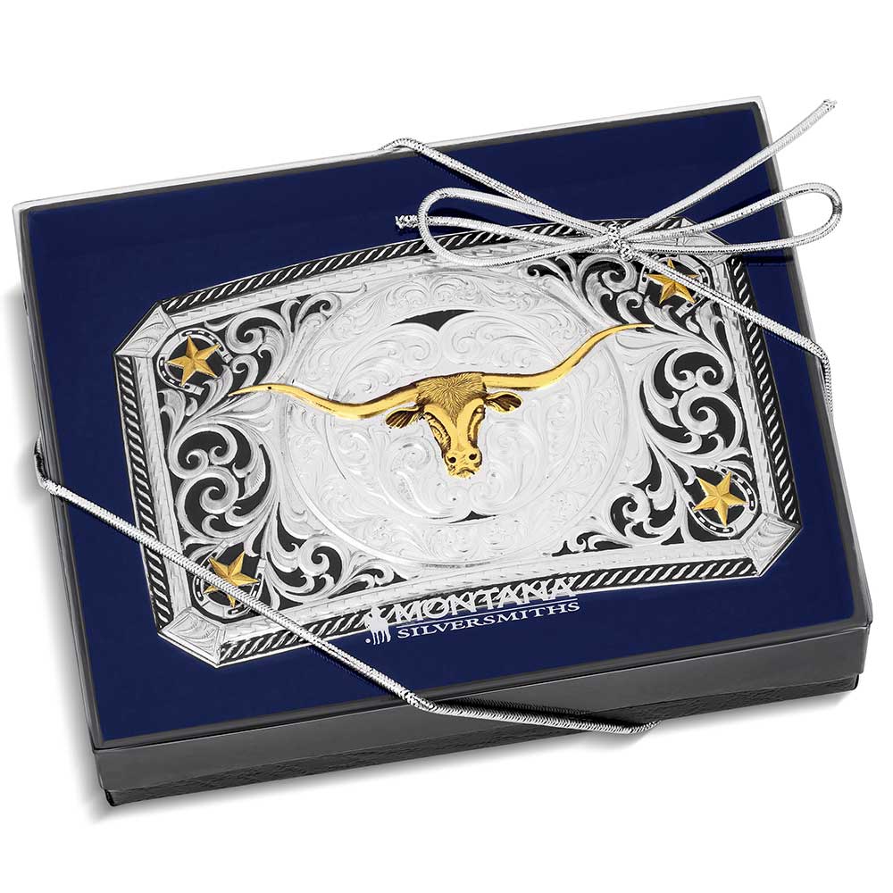 Longhorn Cattle Drive Buckle