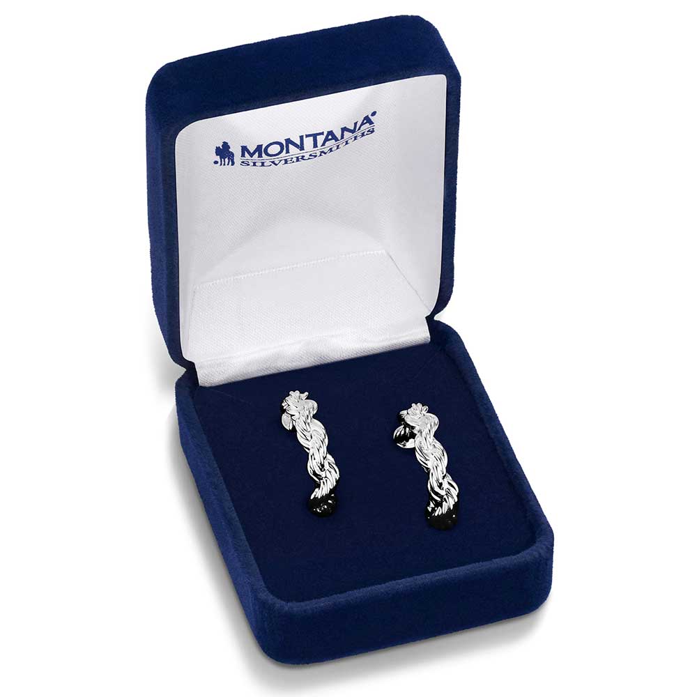 Plaited Rope Hoop Earrings