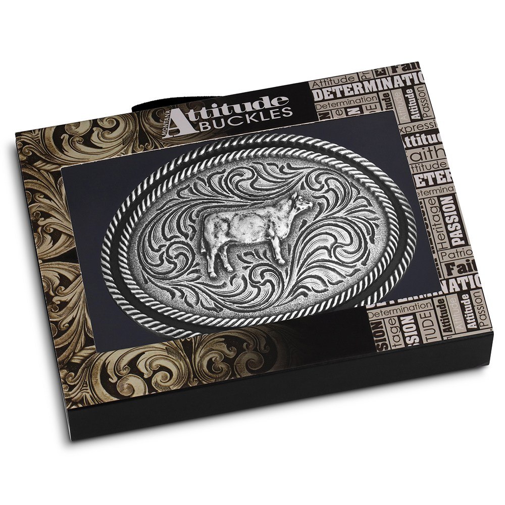 Show Steer Antiqued Buckle