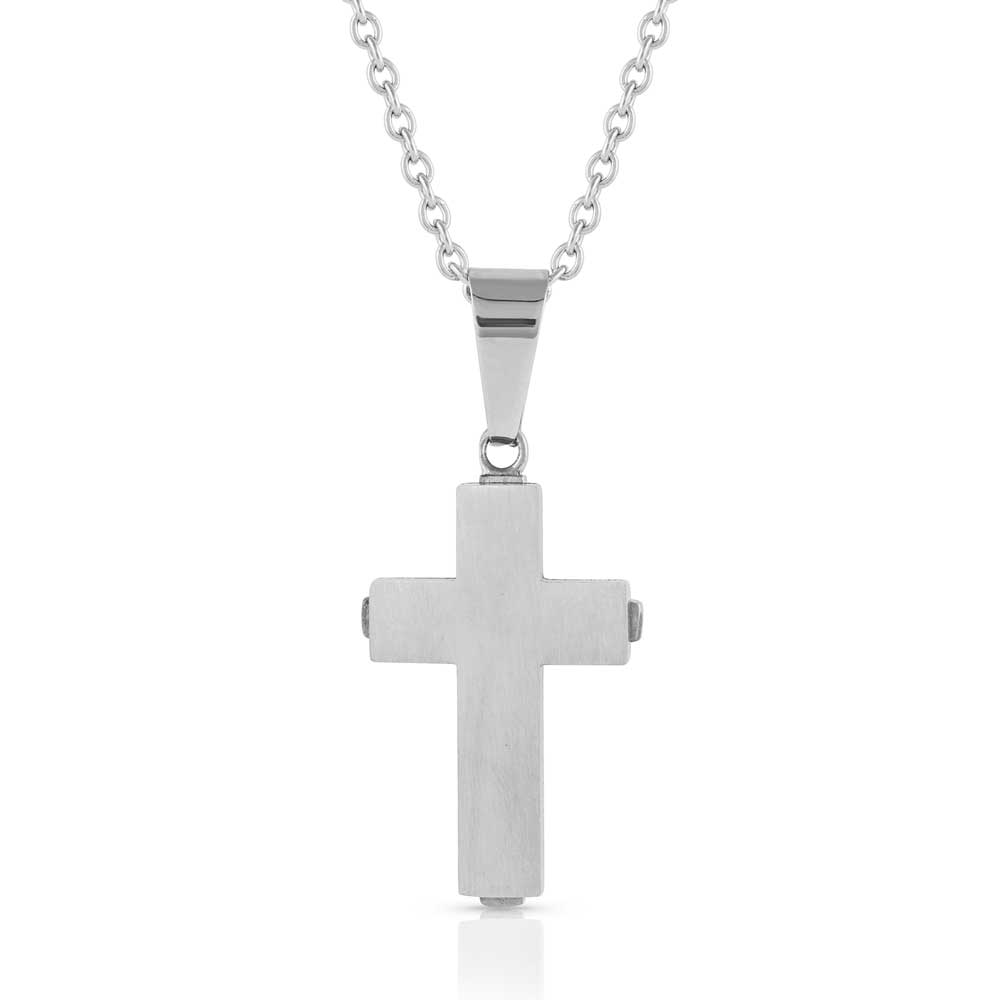 .925 Silver - Hunting Faith & Fishing Cross Pendant Necklace