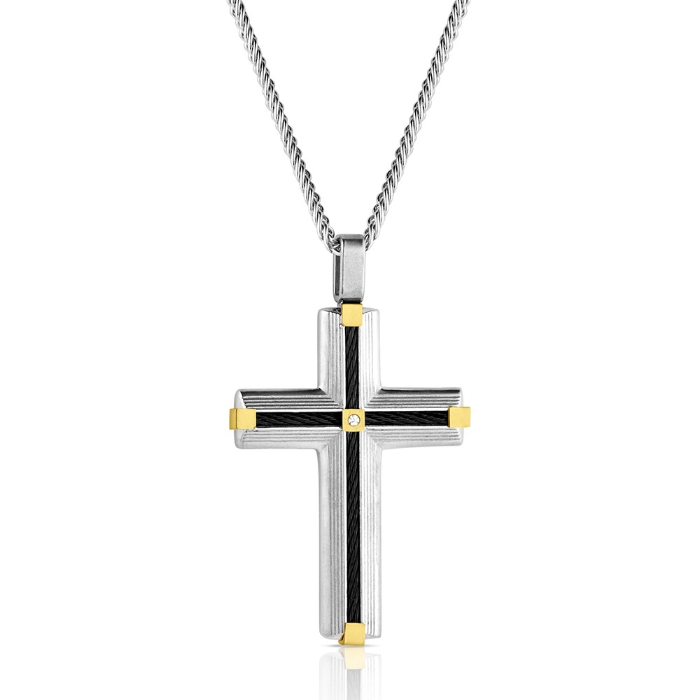 Golden Points Cross Necklace | Montana Silversmiths