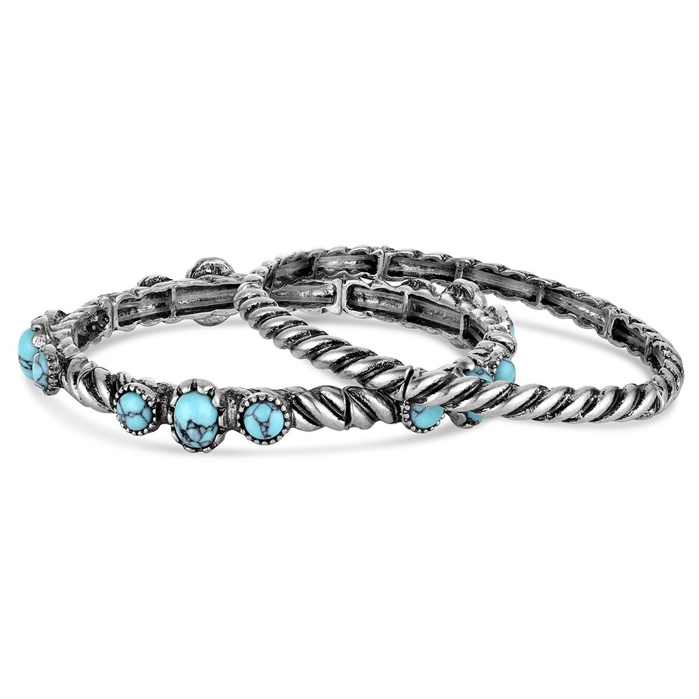 Wander West Turquoise Bangle Bracelets