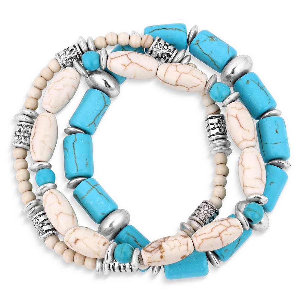 Ivory Skies Beaded Bracelet