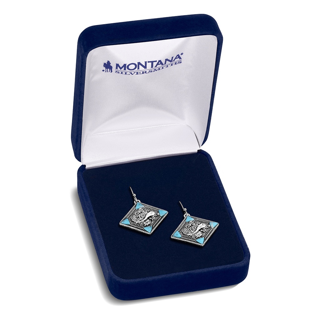 Bluebell Charm Turquoise Earrings