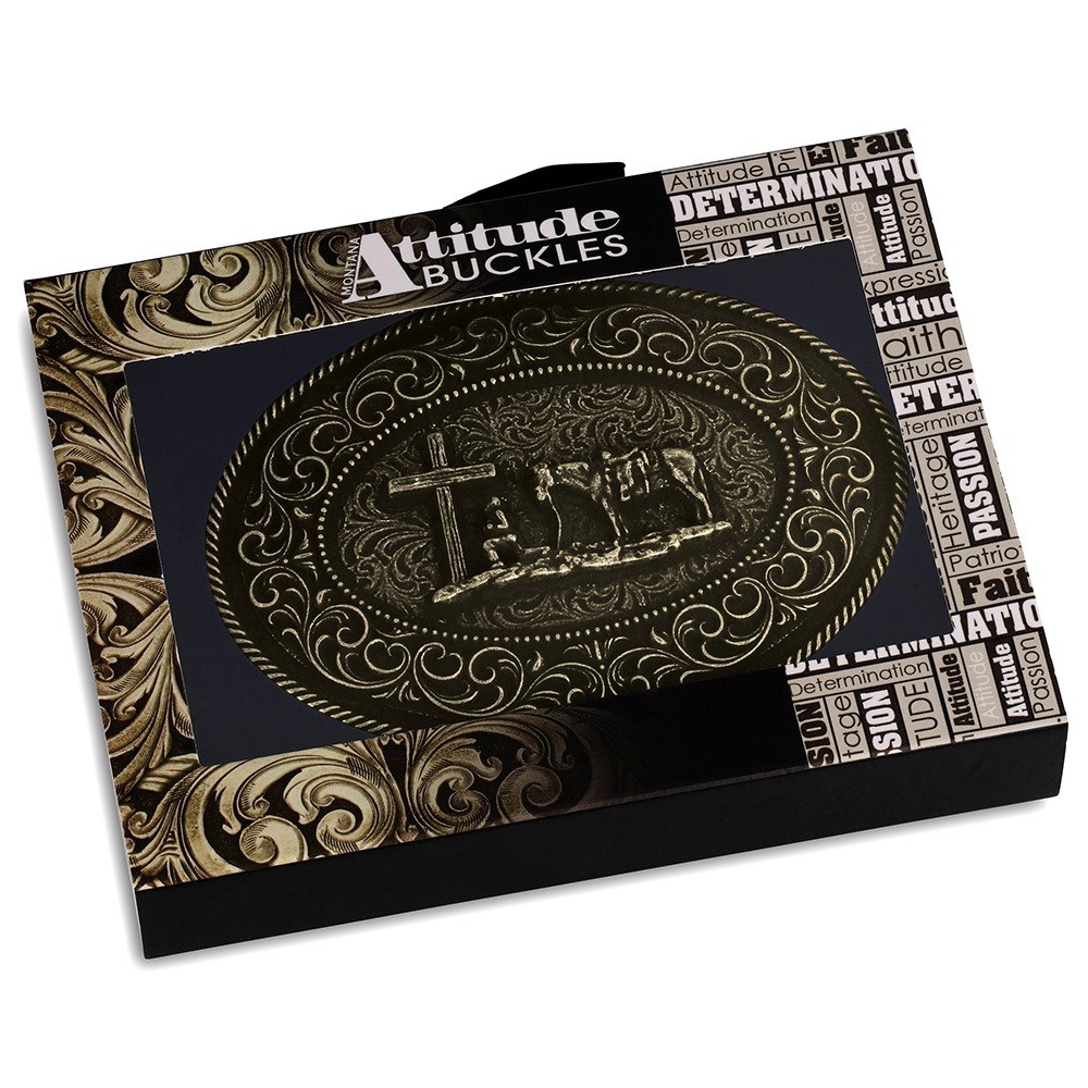 Faith in Him Christian Cowboy Buckle
