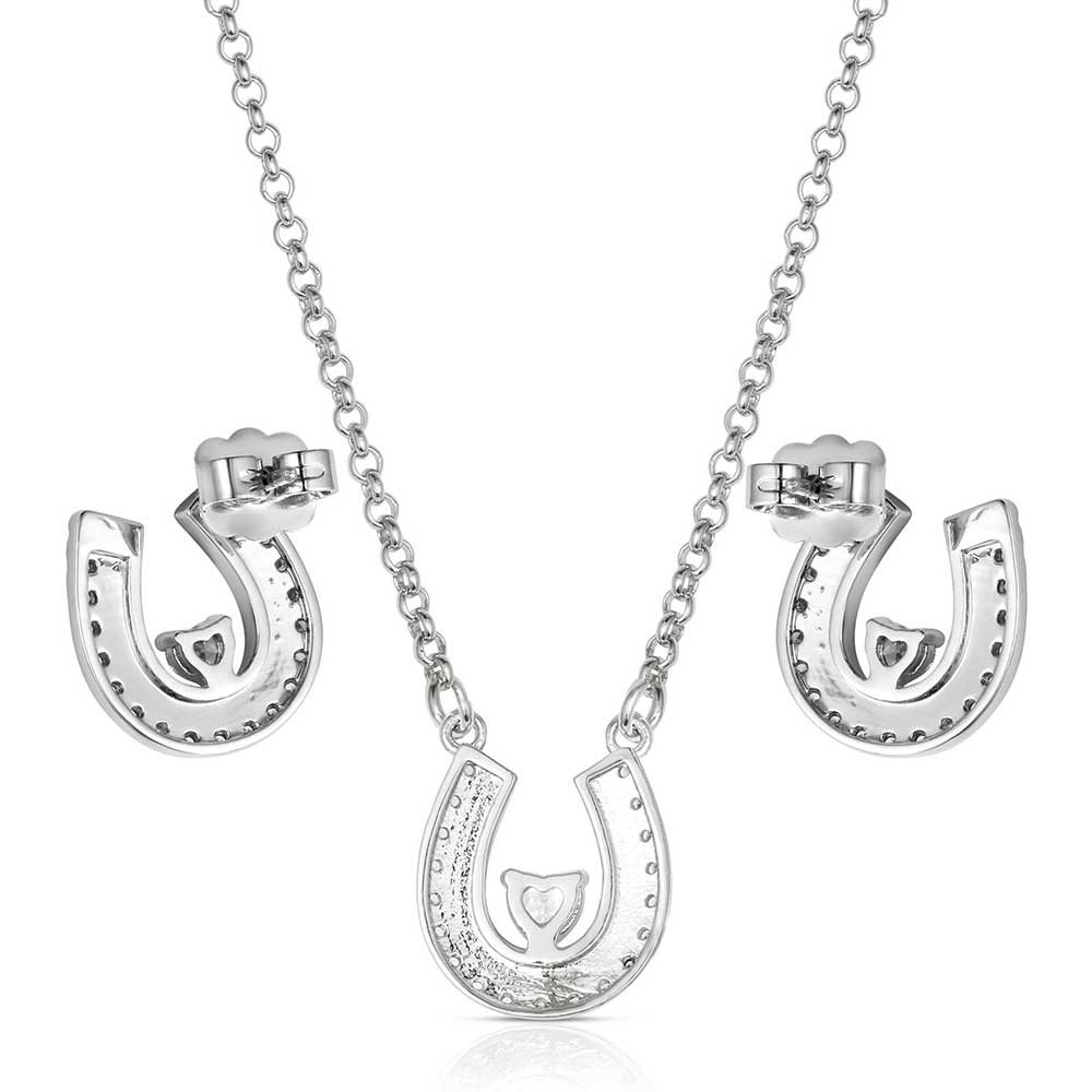 Lovely and Lucky Horseshoe Jewelry Set