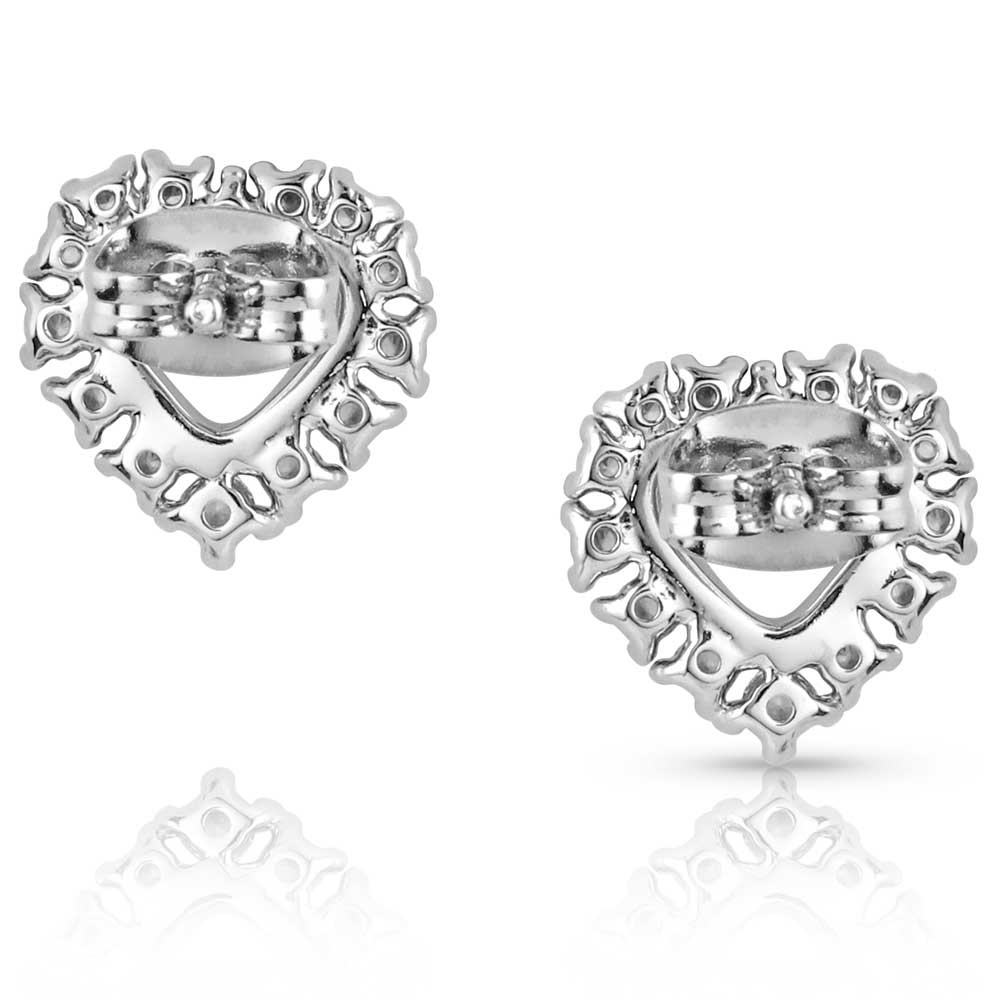 Icy Heart Crystal Earrings