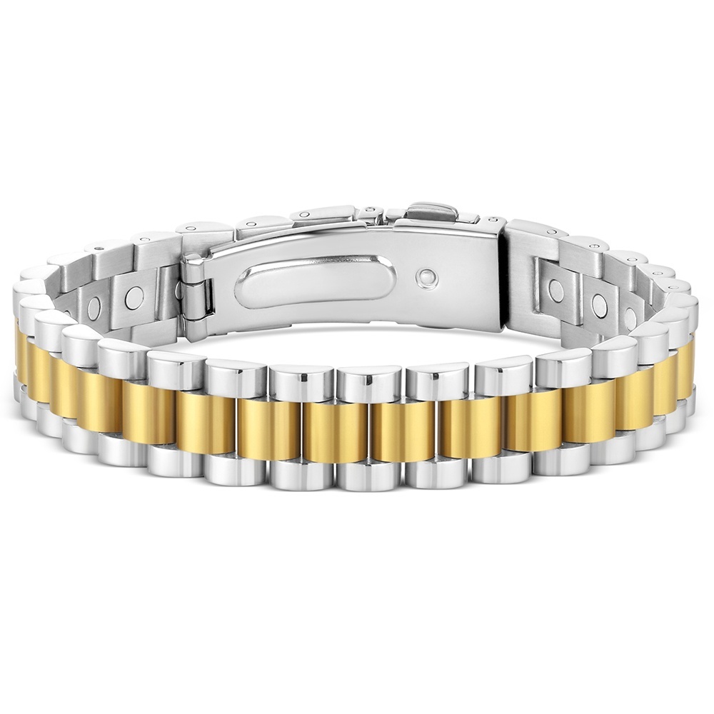 Twin Steel Link Bracelet