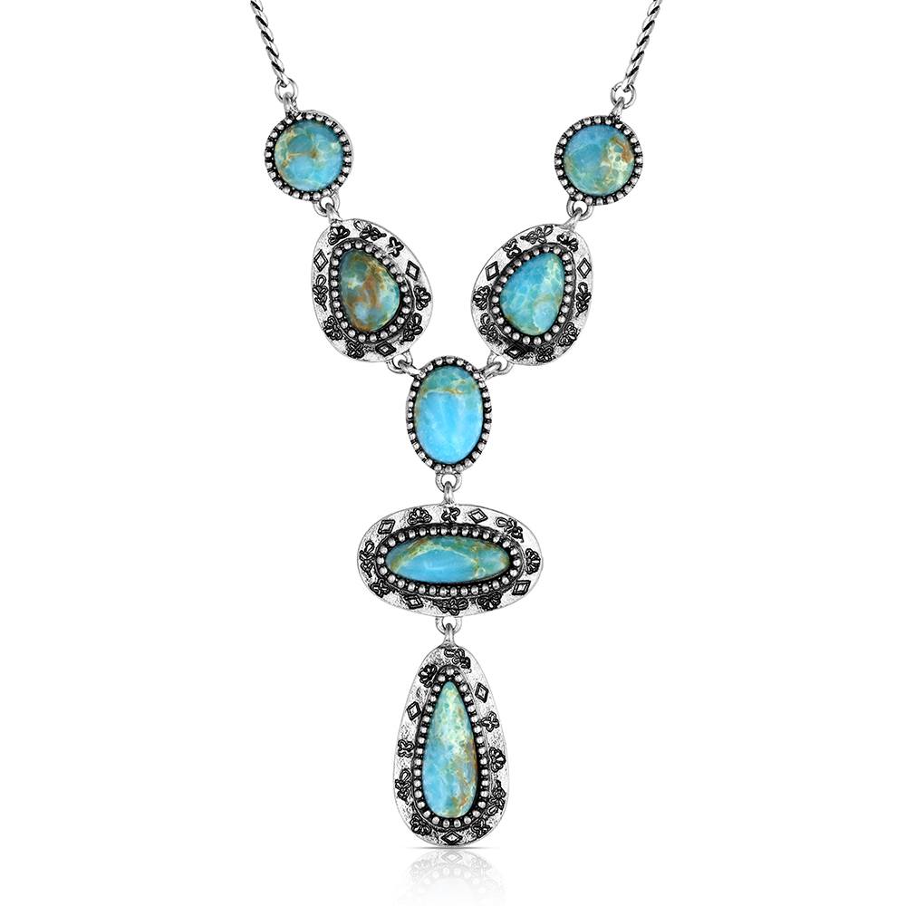 Bold Horizon Turquoise Necklace