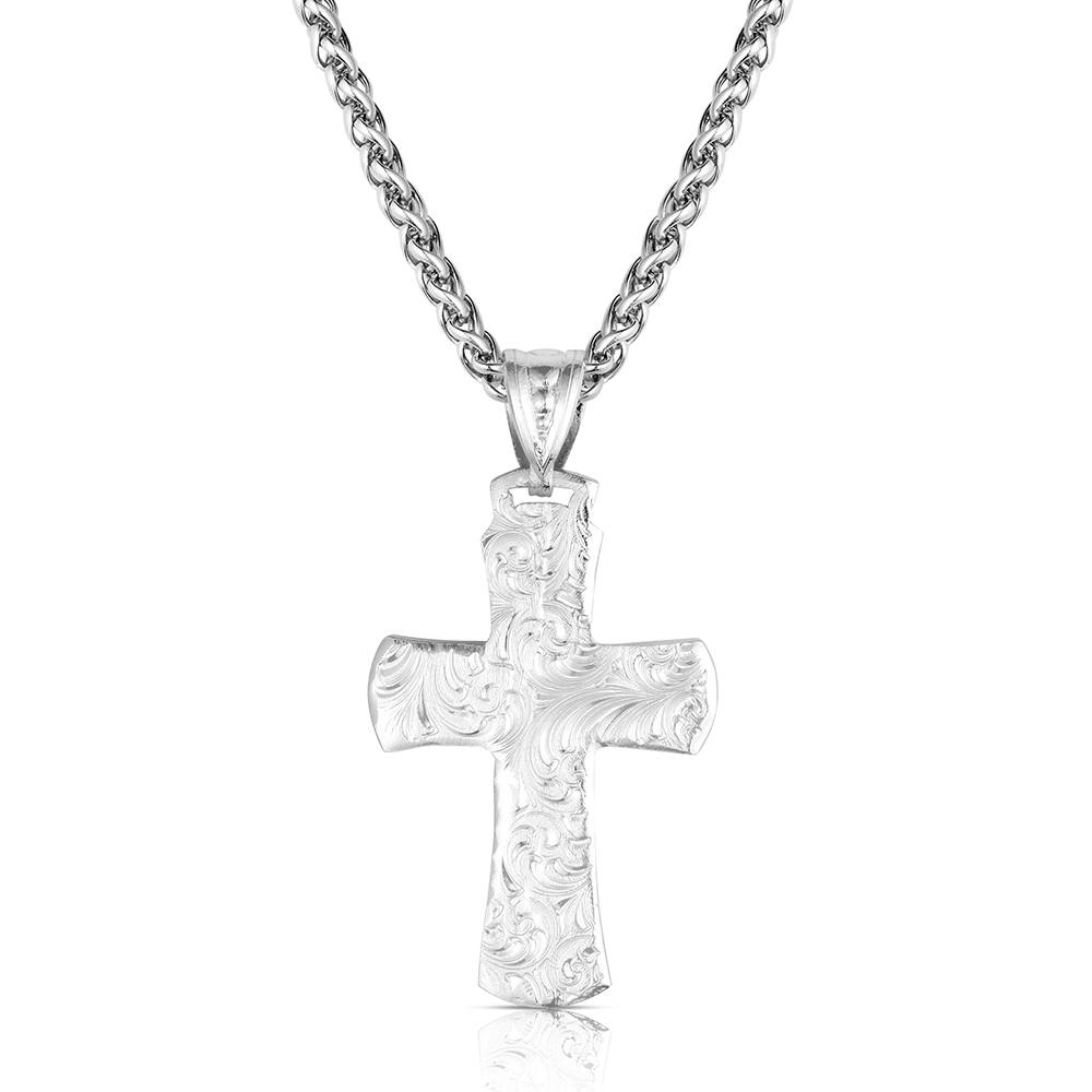 Sundown Ridge Cross Necklace | Montana Silversmiths