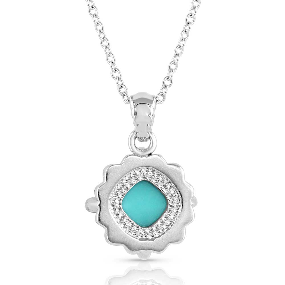 Crystal Cornerstone Turquoise Necklace