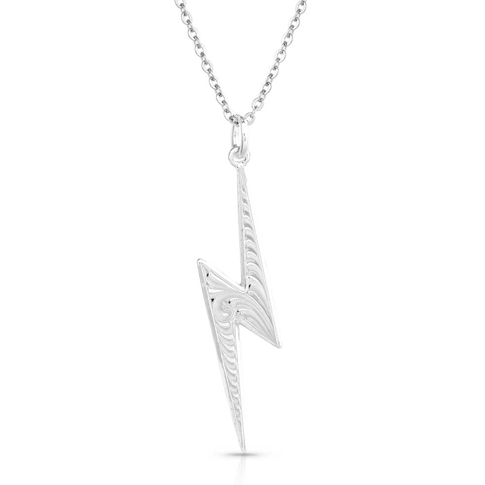 Lightning Bolt Necklace | Pure Sterling Silver | mazi + zo