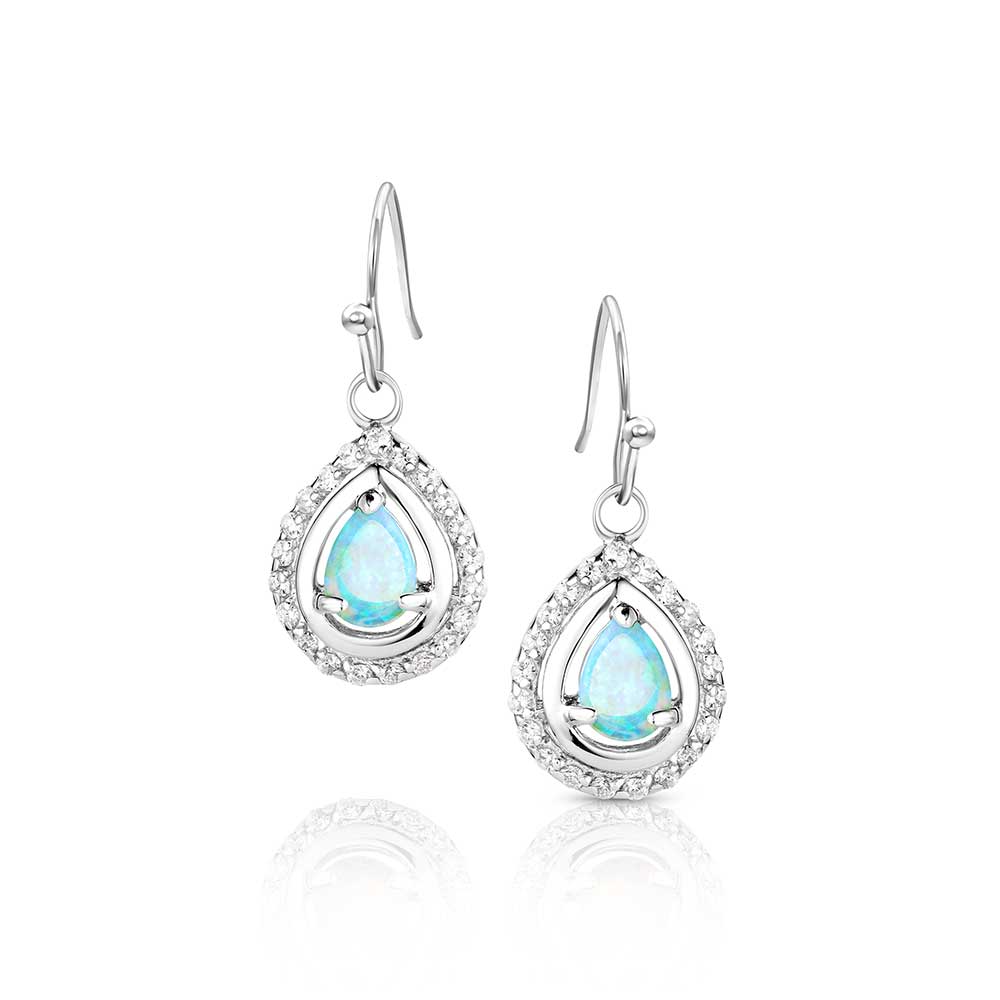 River Lights on Ice Teardrop Earrings