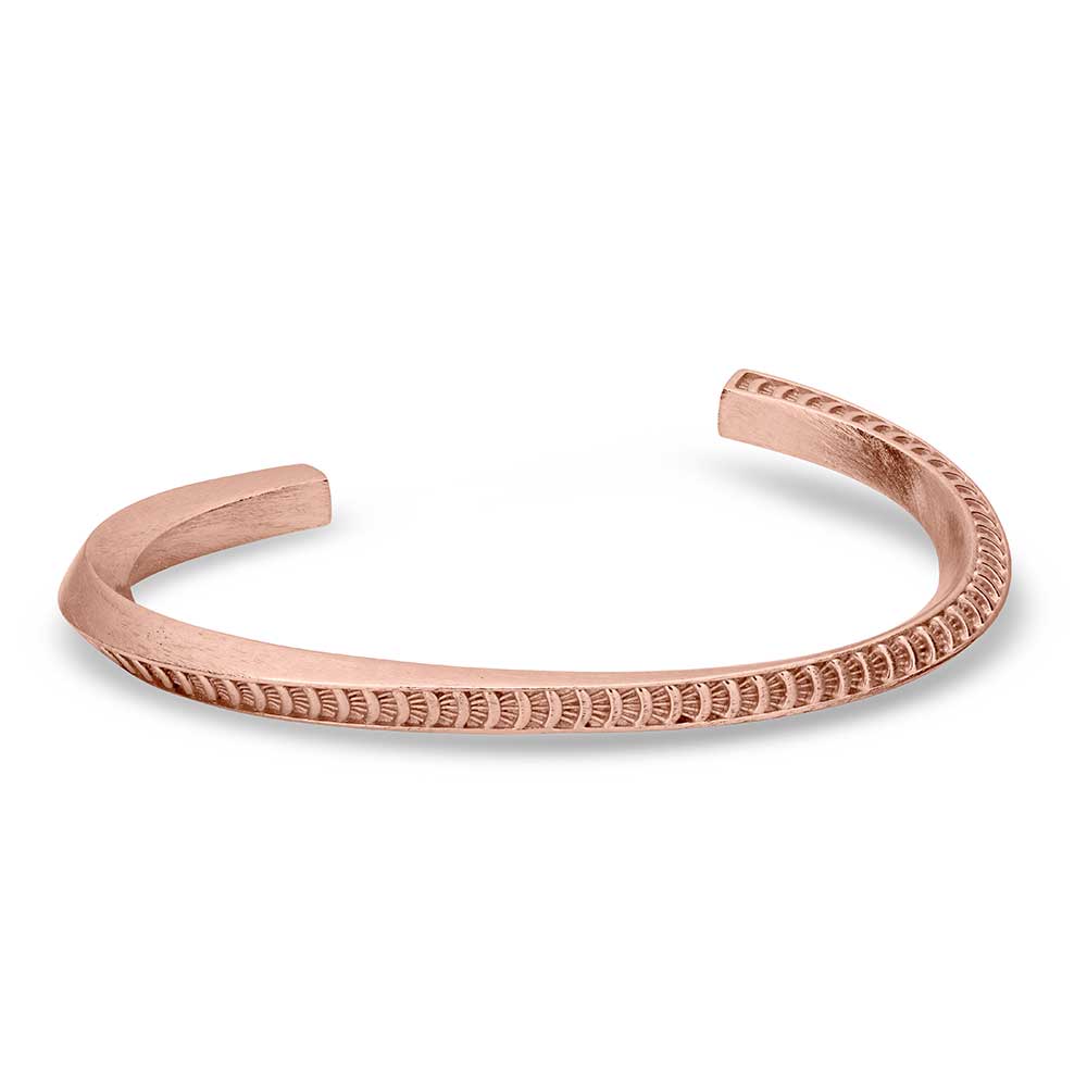 Twisted Stamped Cuff Bracelet