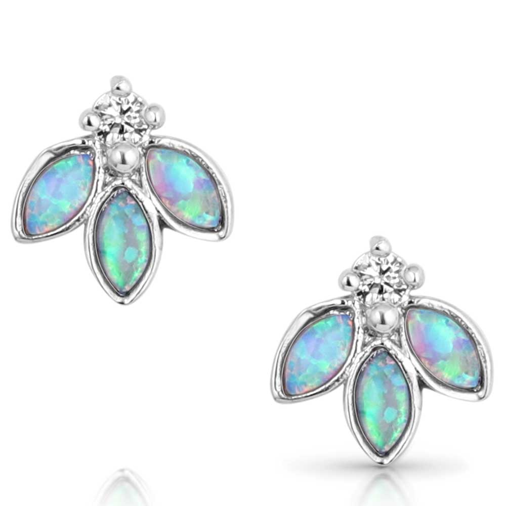 Untamed Floral Opal Crystal Earrings