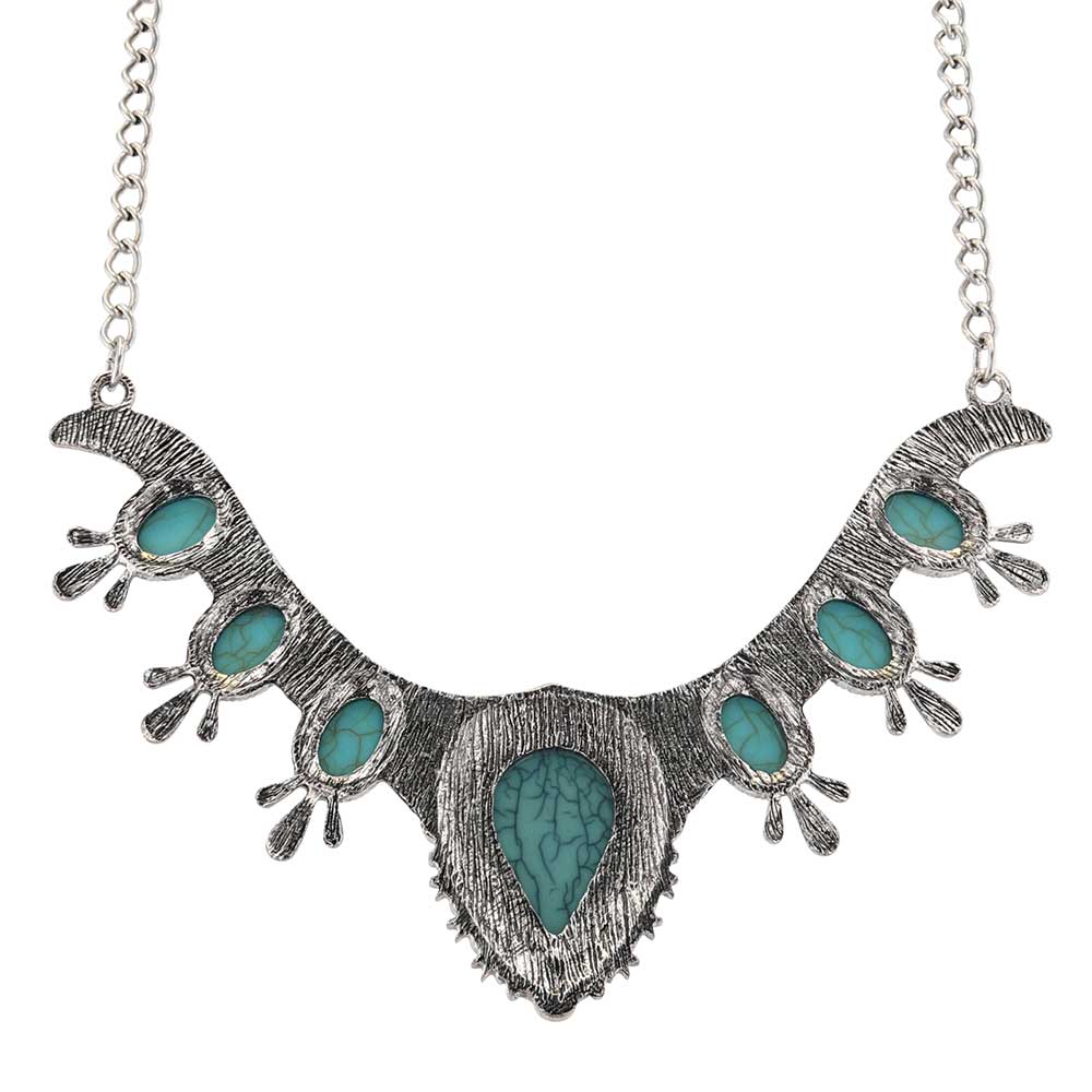 Turquoise Majesty Attitude Collar Necklace