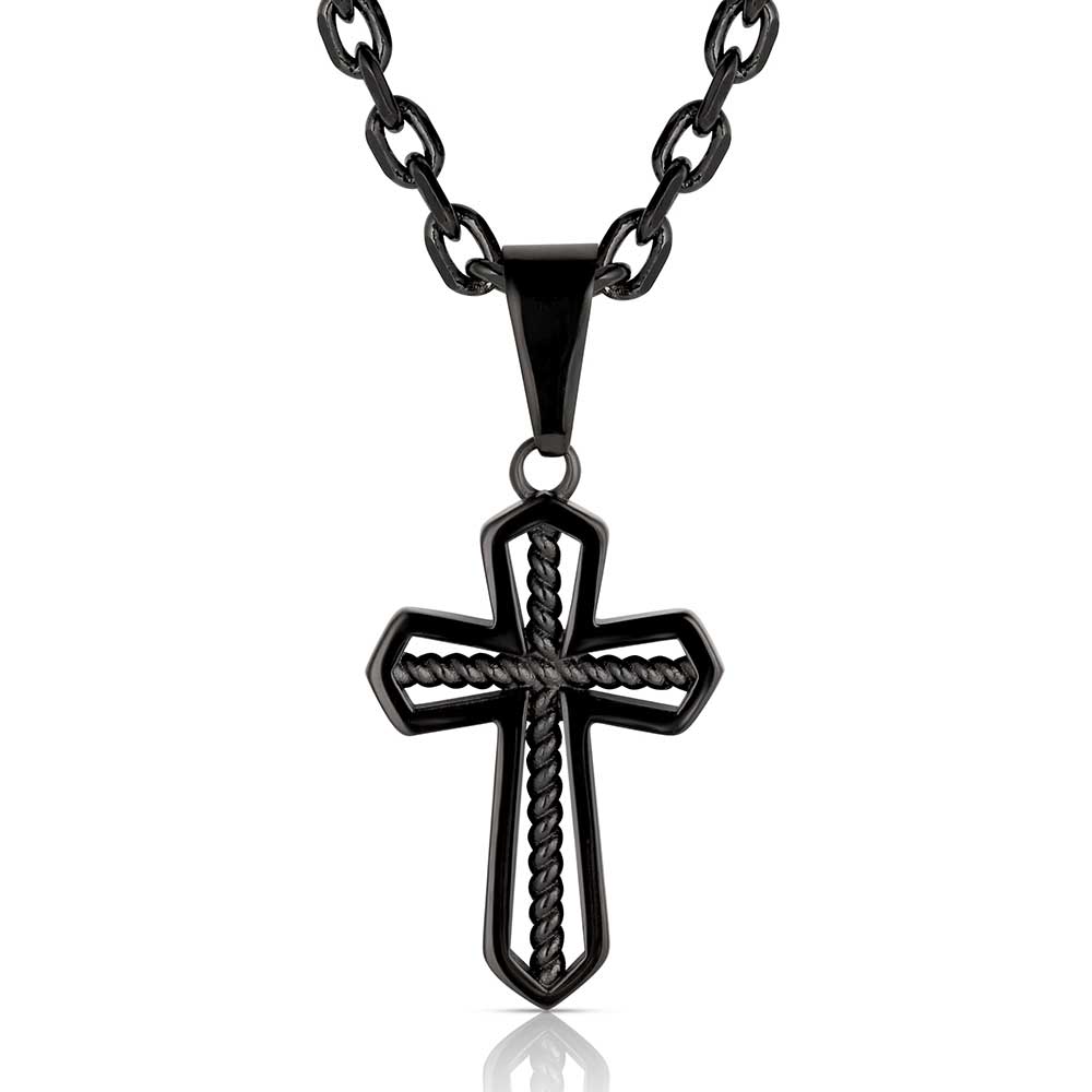 Through the Darkest Night Cross Necklace | Montana Silversmiths