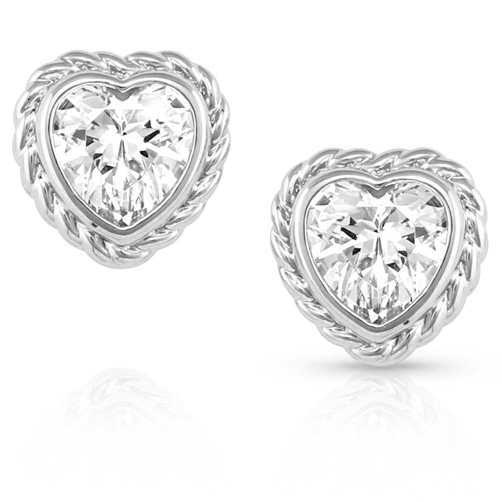 Crystal Heartstring Heart Earrings