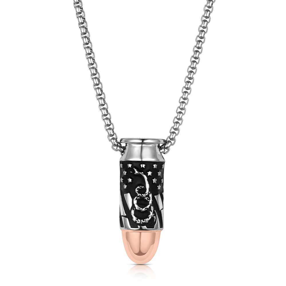 We the People Pistol Bullet Necklace