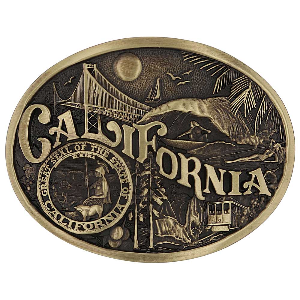 California State Heritage Attitude Buckle