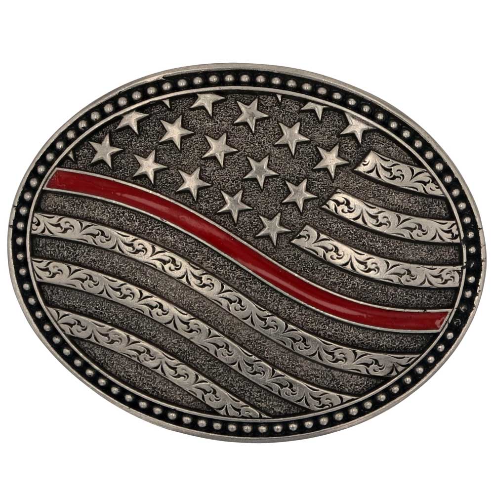 Support the Thin Red Line Attitude Buckle