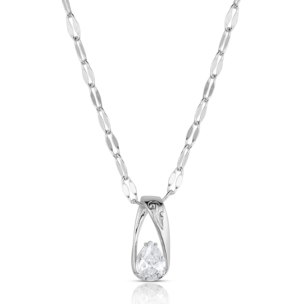 Whispered Horizon Crystal Necklace