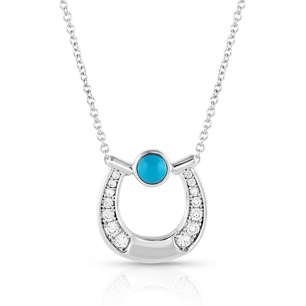 Destined Luck Turquoise Crystal Necklace