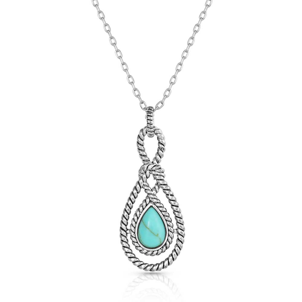 Bowline Knot Turquoise Necklace