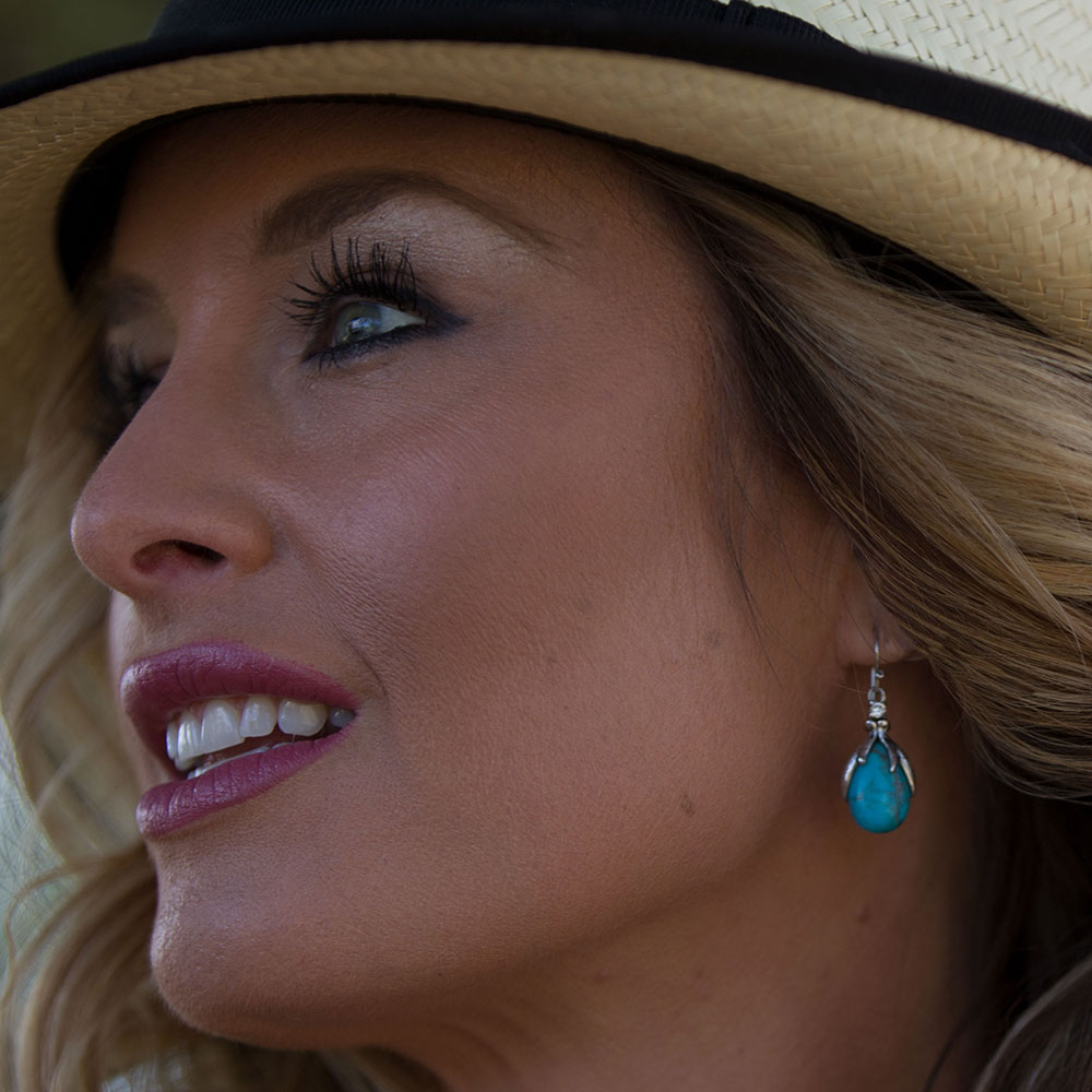 Pursue the Wild Crowns of Glory Turquoise Earrings
