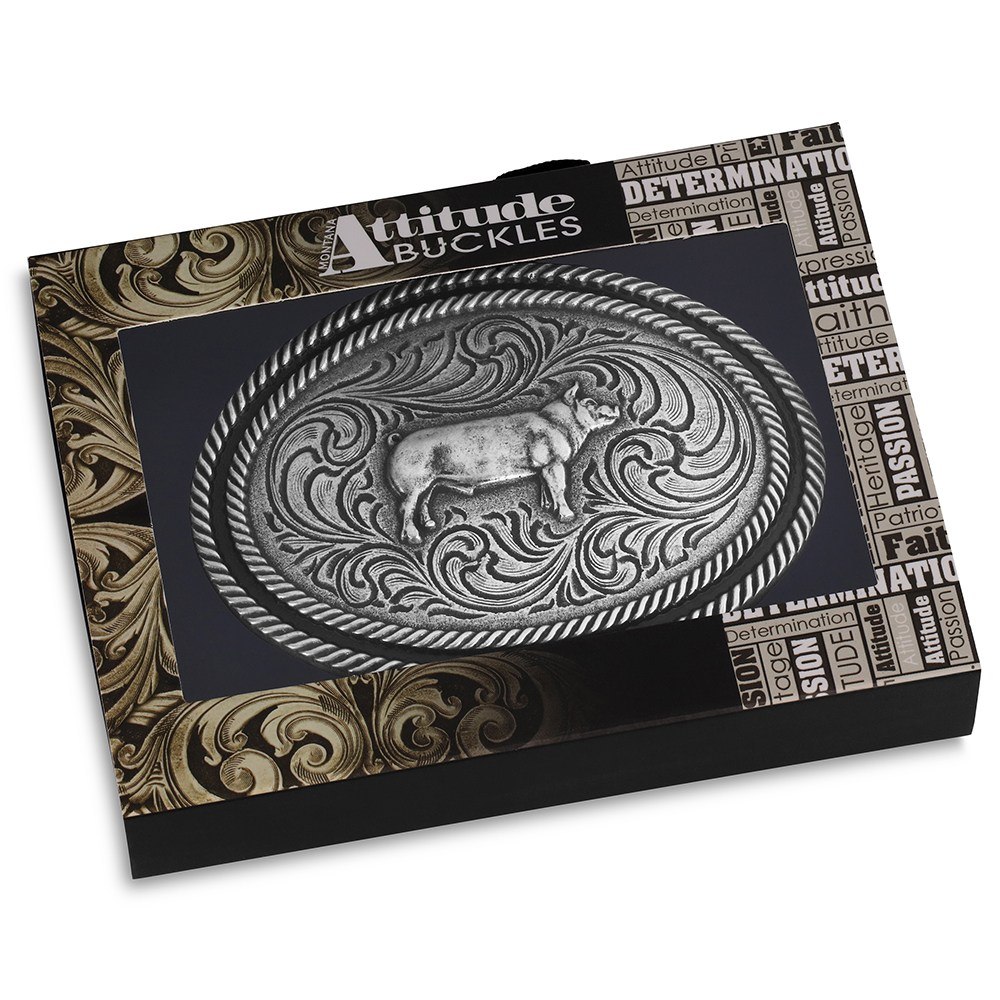 Show Hog Antiqued Buckle