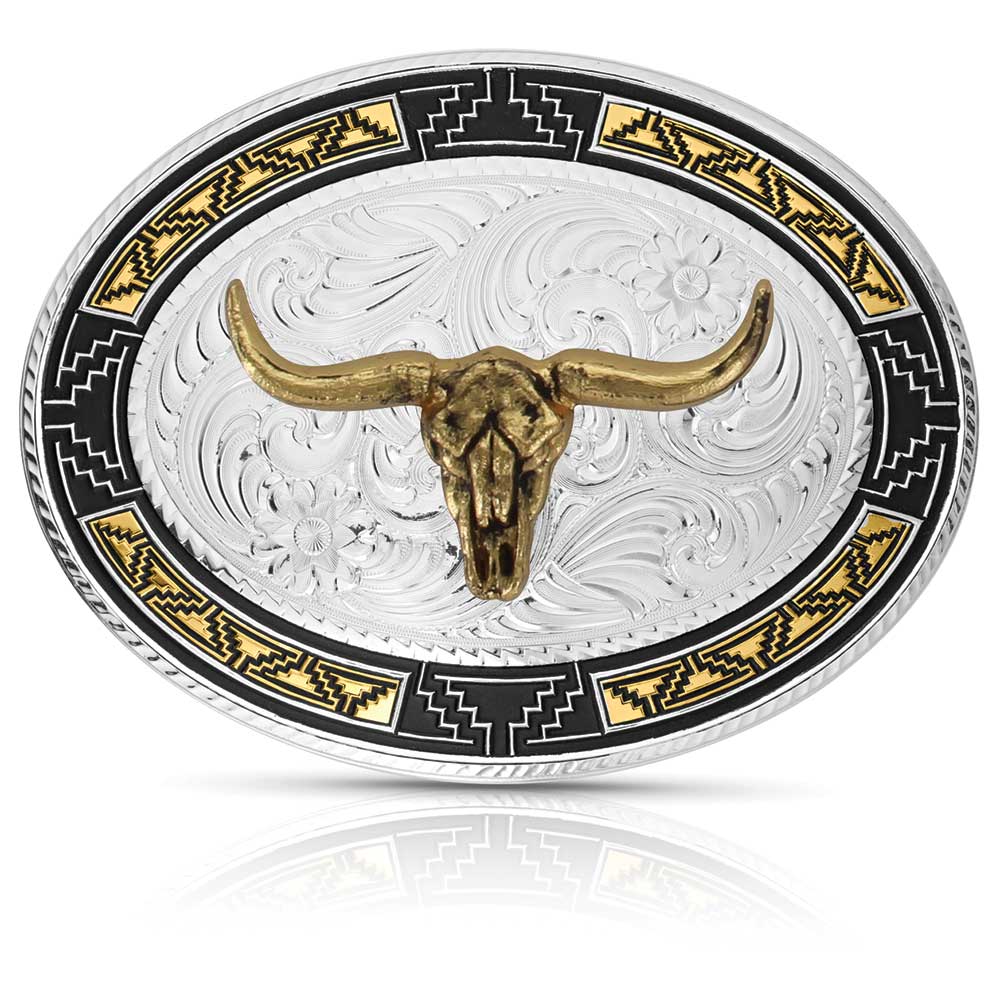 Southwest Edge Buckle With Longhorn