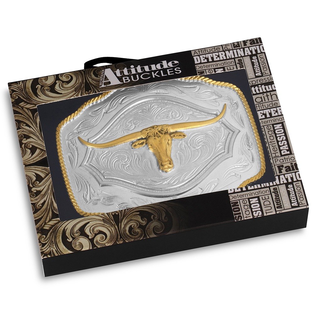 On the Range Longhorn Buckle
