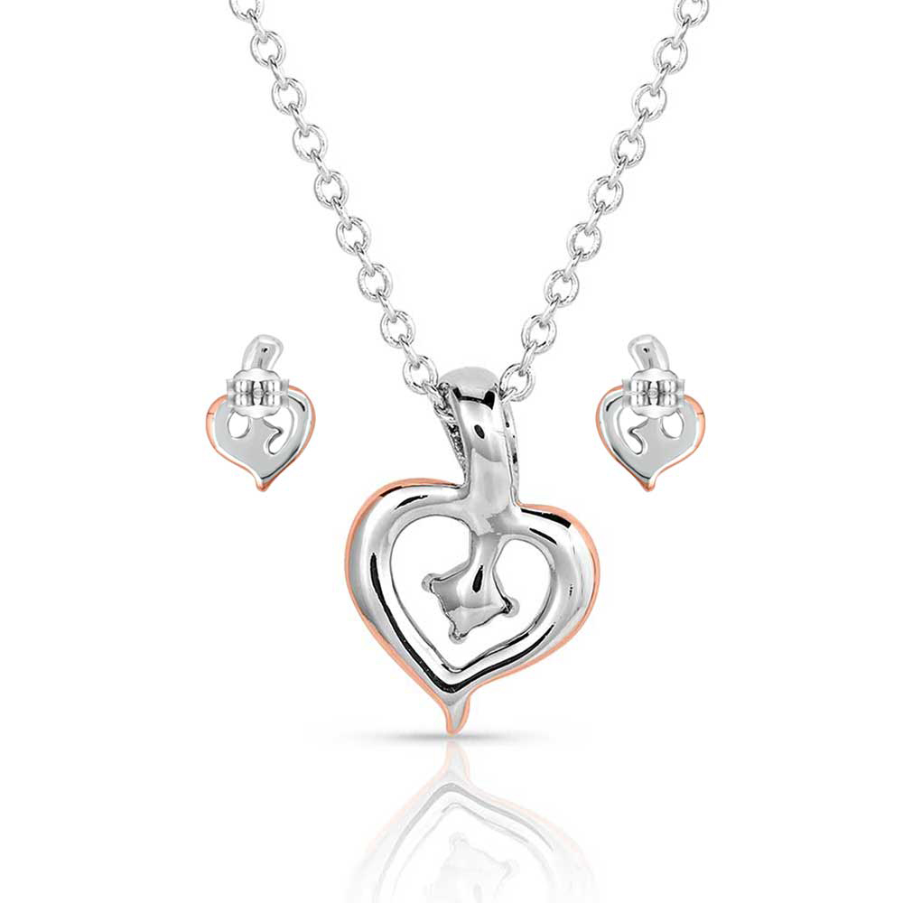 Heart on the Line Jewelry Set | Montana Silversmiths
