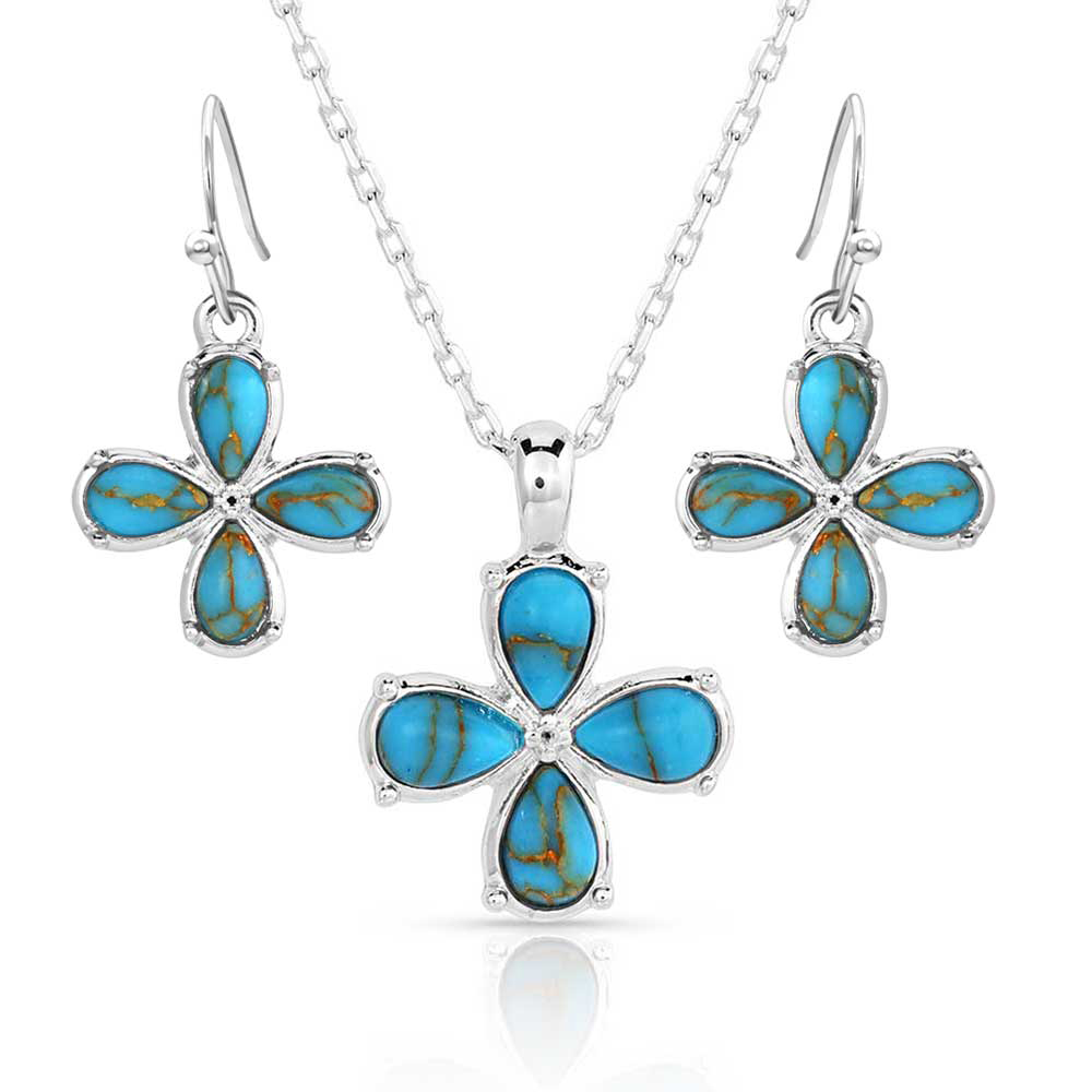 Turquoise Jewelry Sets Turquoise Necklaces Turquoise Pendant Necklace  Earrings - Walmart.com