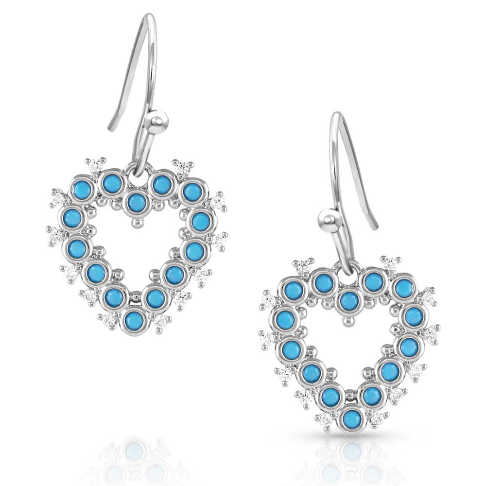 Deepest Love Blue Crystal Earrings
